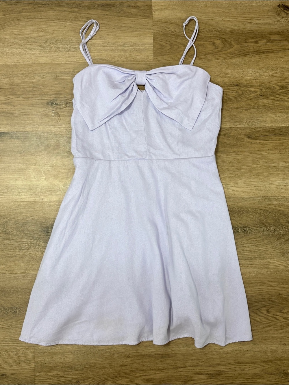 Altar'd State Lavender Bow-Front Mini Dress